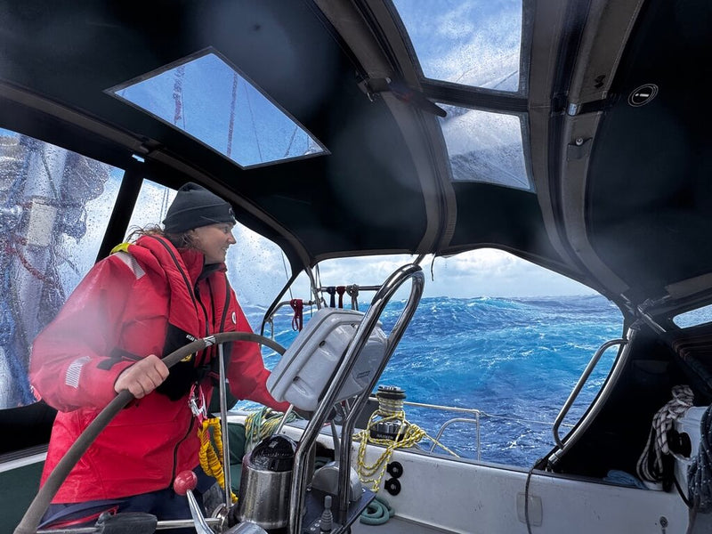 Sailing the North Atlantic in a storm that is about to take down the One Ocean crew, that was thankfully prepared