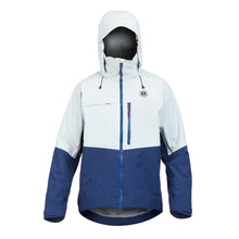 MJ1300 Men's Taku Elite Waterproof Jacket Pebble Grey-Neptune Navy