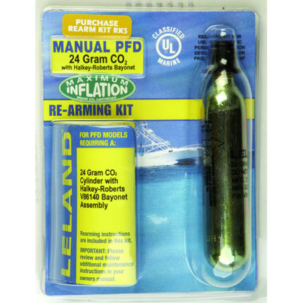 MAARK5 Leland Co2 Manual Life jacket Rearming Kit - 24 Gram Co2 Cartridge