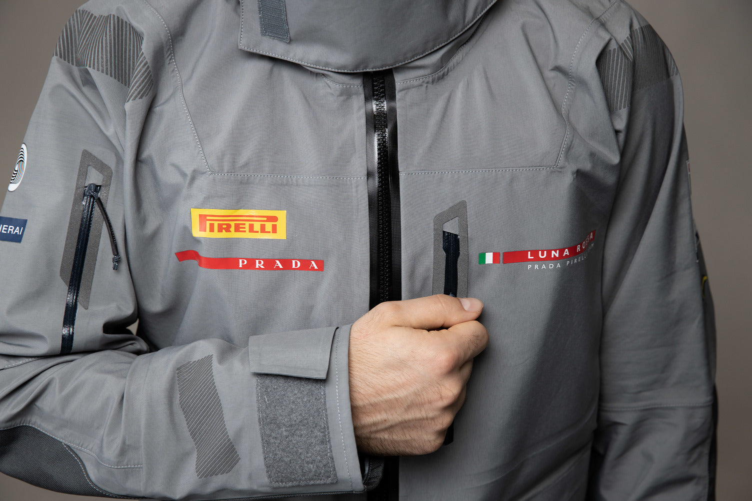 Luna rossa pirelli and mustang survival collaboration jacket