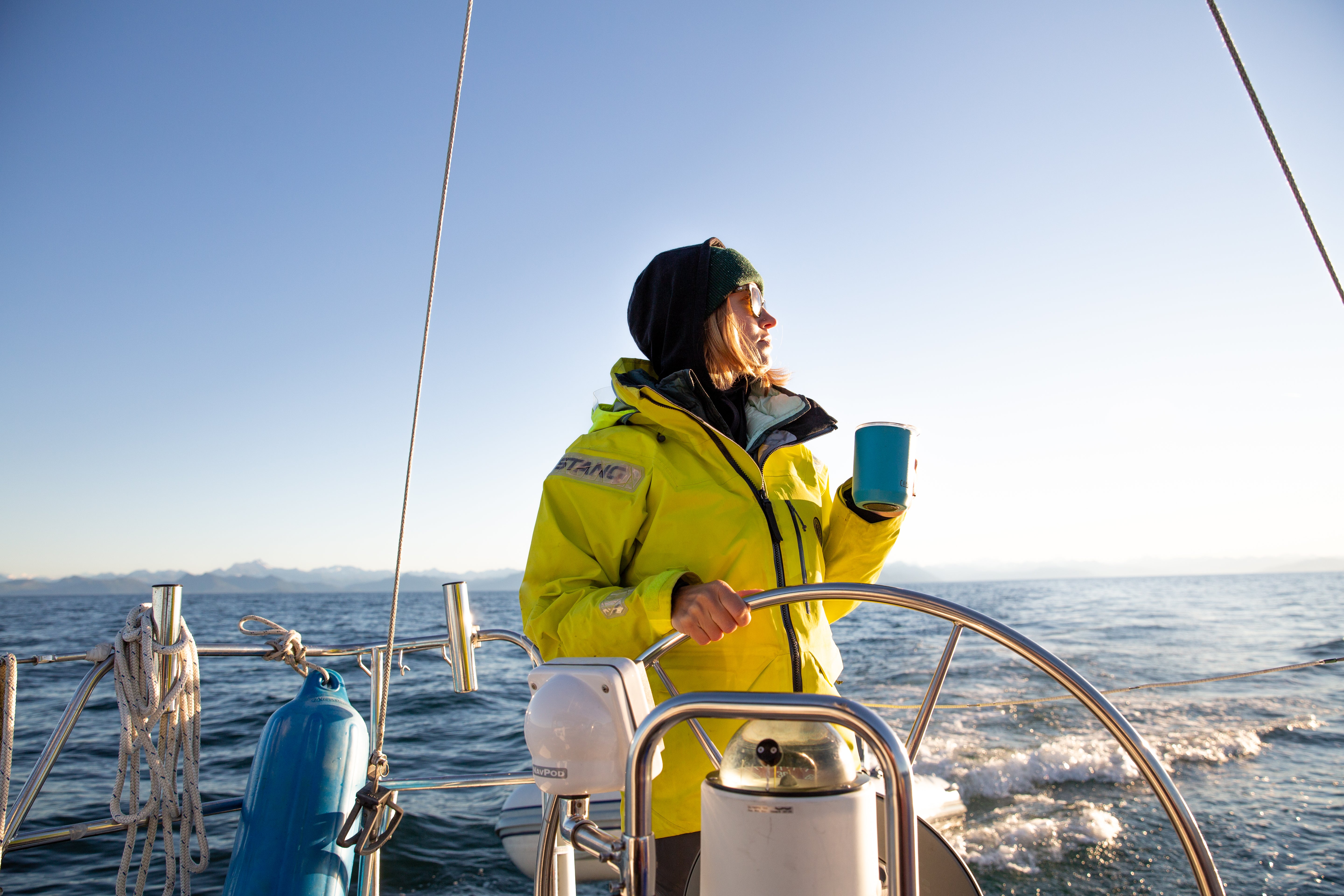 meris collection by mustang survival, watching ocean