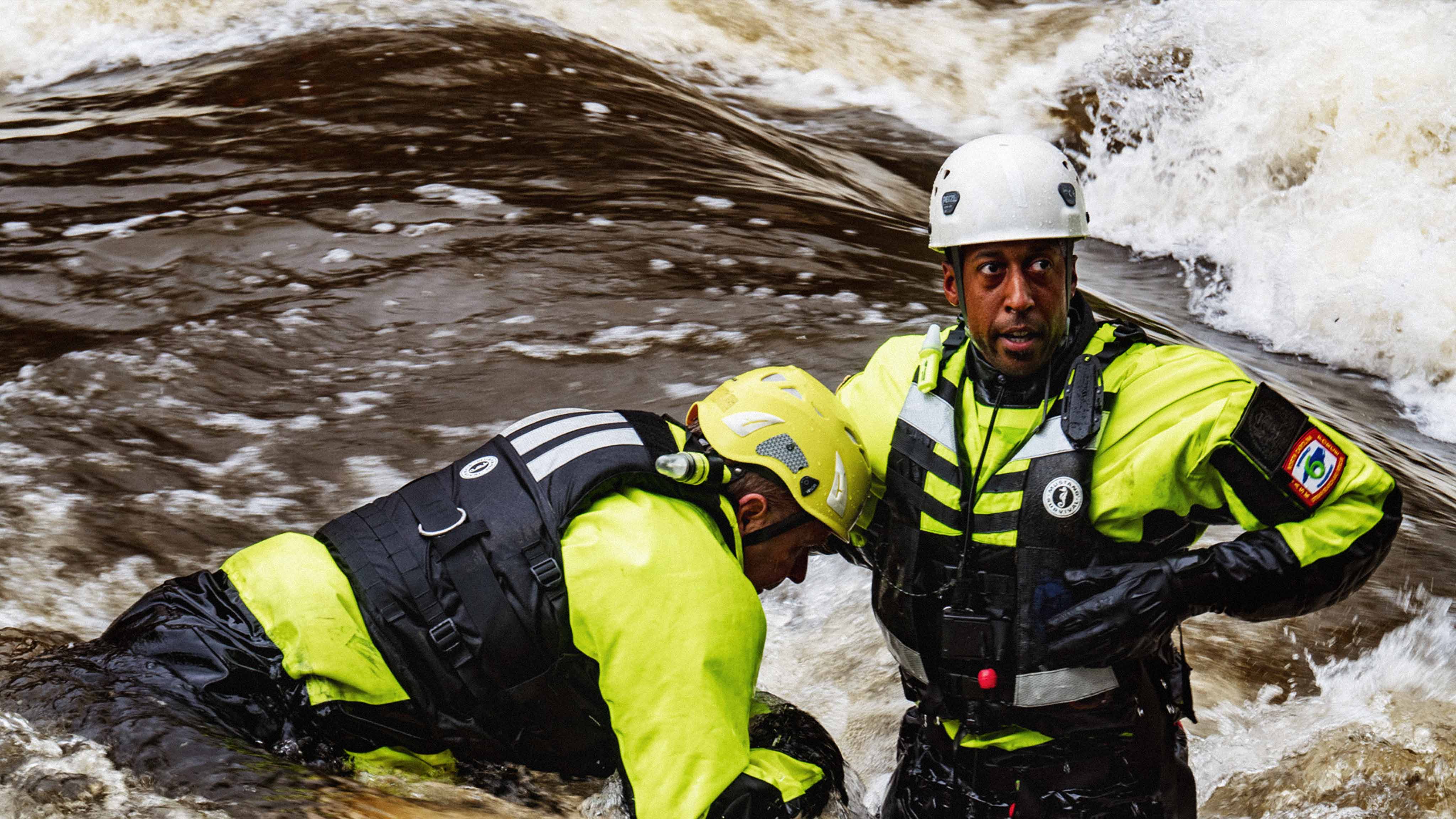 water rescue efforts in rapids, water rescue equipment, search and rescue