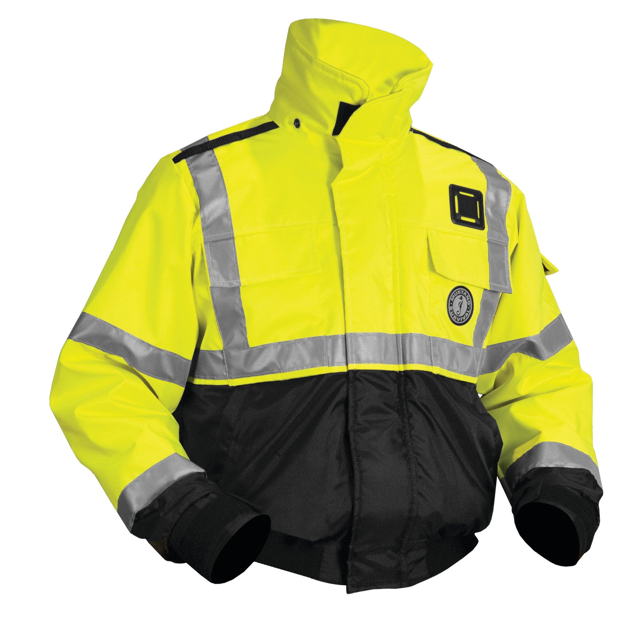 medium ansi high visibility flotation jacket