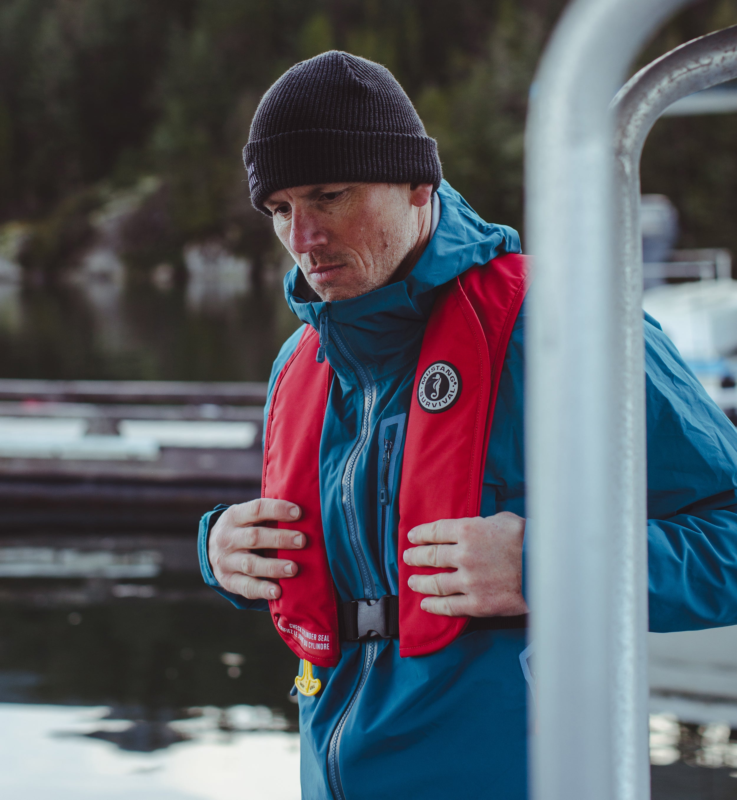 men's callan blue waterproof jacket